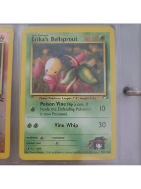 Pokemon Erika's Bellsprout Card